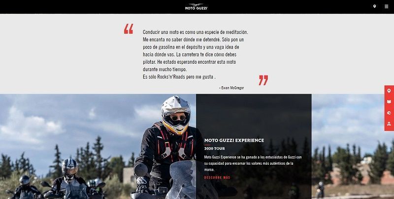 NUEVA WEB MOTO GUZZI