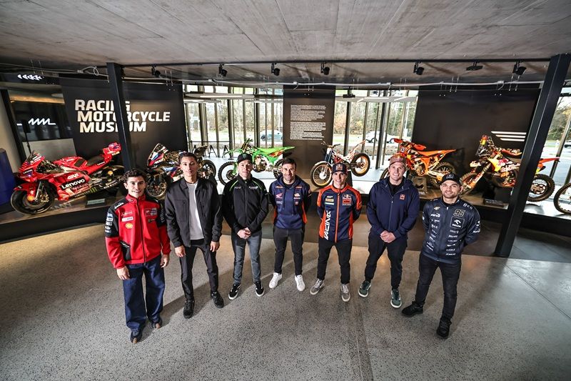 ultimate champions at inauguration of the racing motorcycle museum